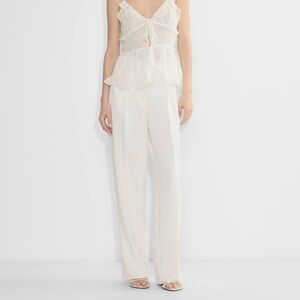 Aritzia The Effortless Pant NWOT (Size 0, Light Birch / Ivory)